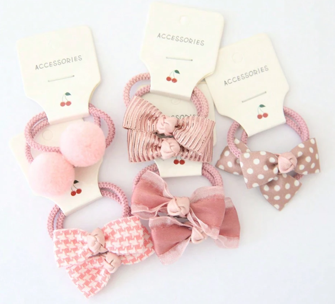 Bow Hair Ties Set