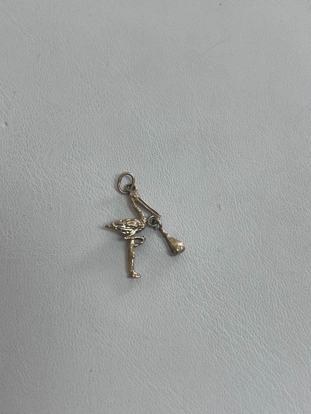 Stork Delivery Baby Charm