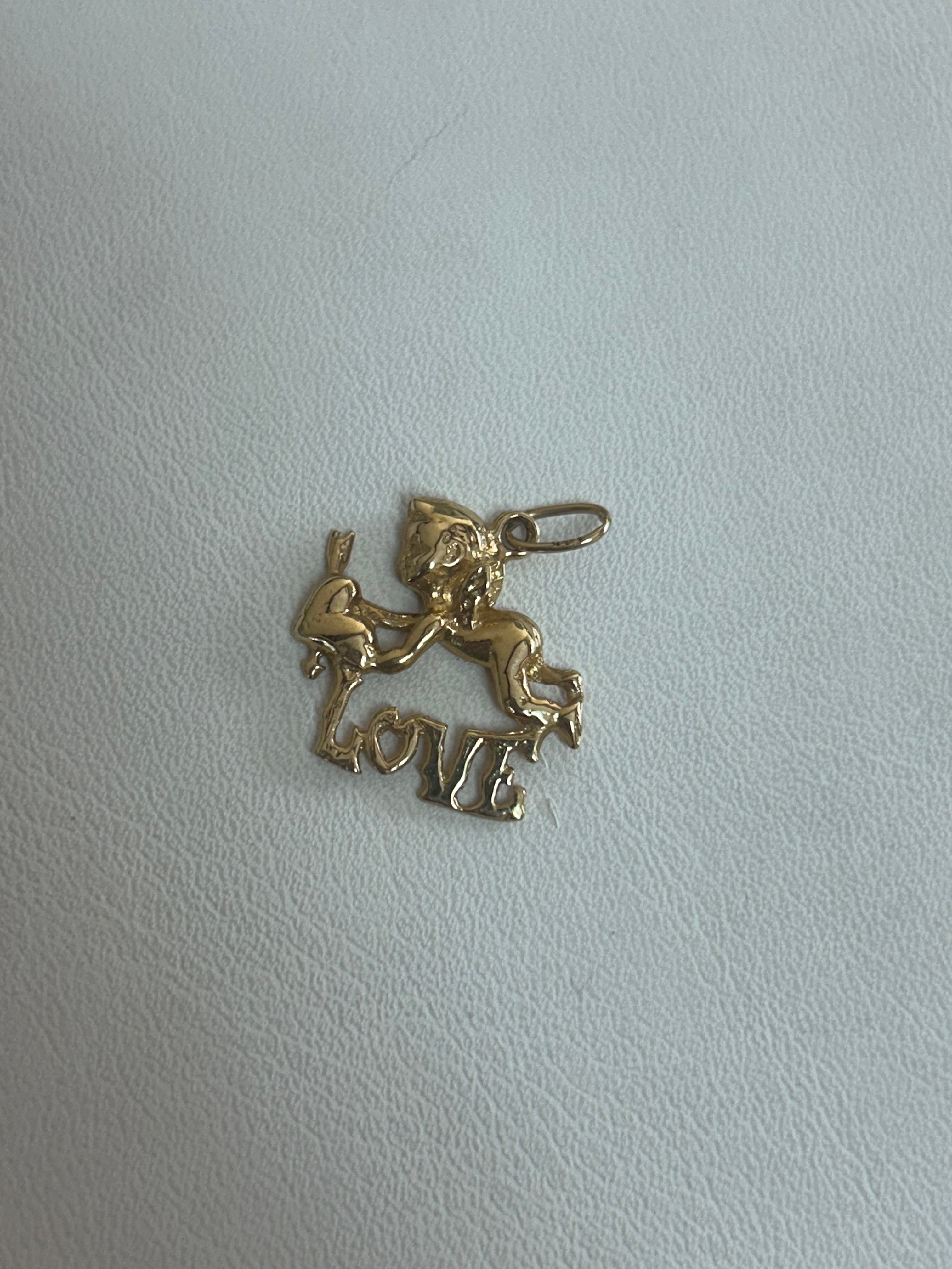 Gold Cupid Love Charm