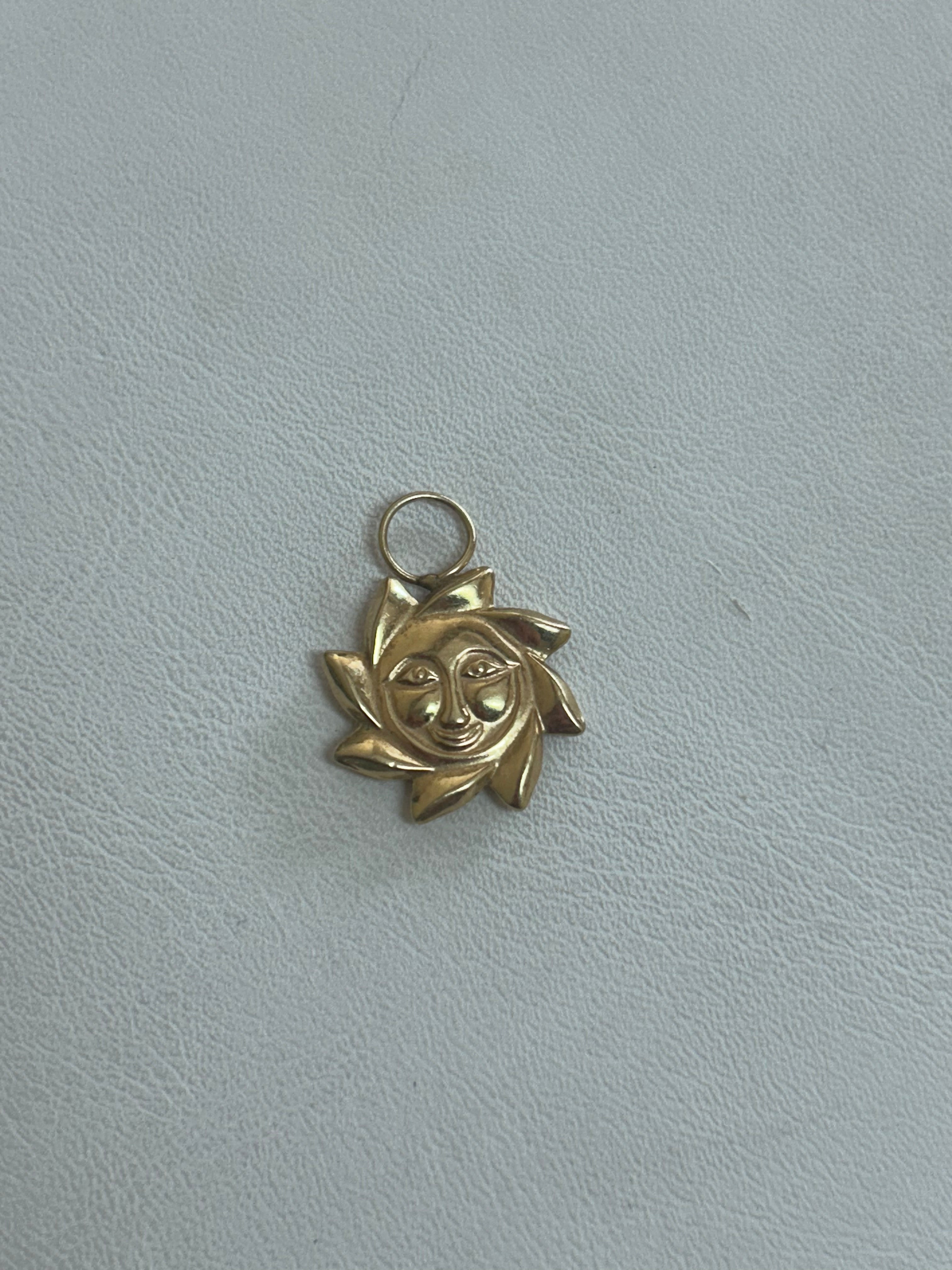 Gold Sun Charm