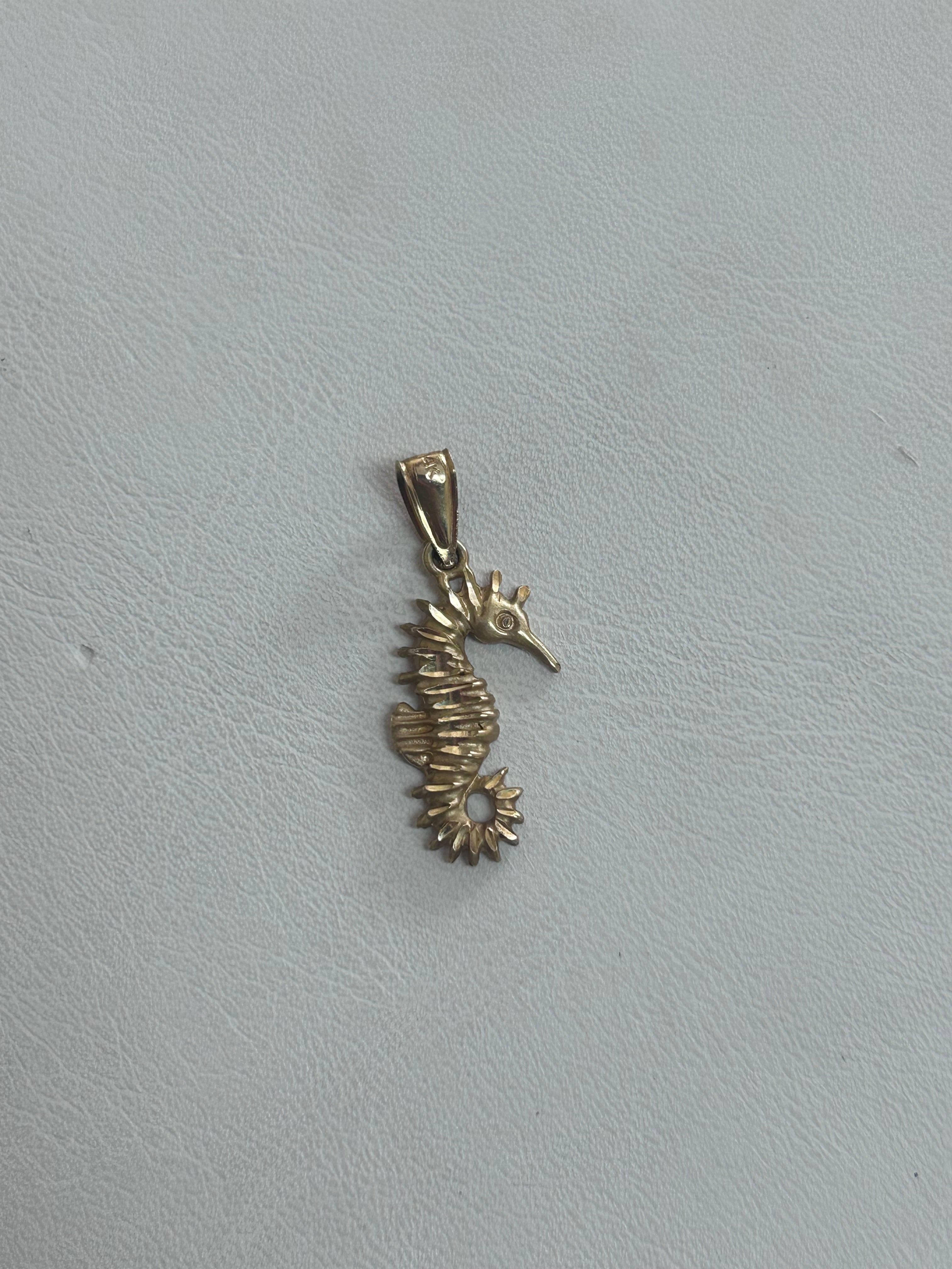 Gold Seahorse Charm