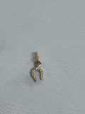Gold Horseshoe Charm