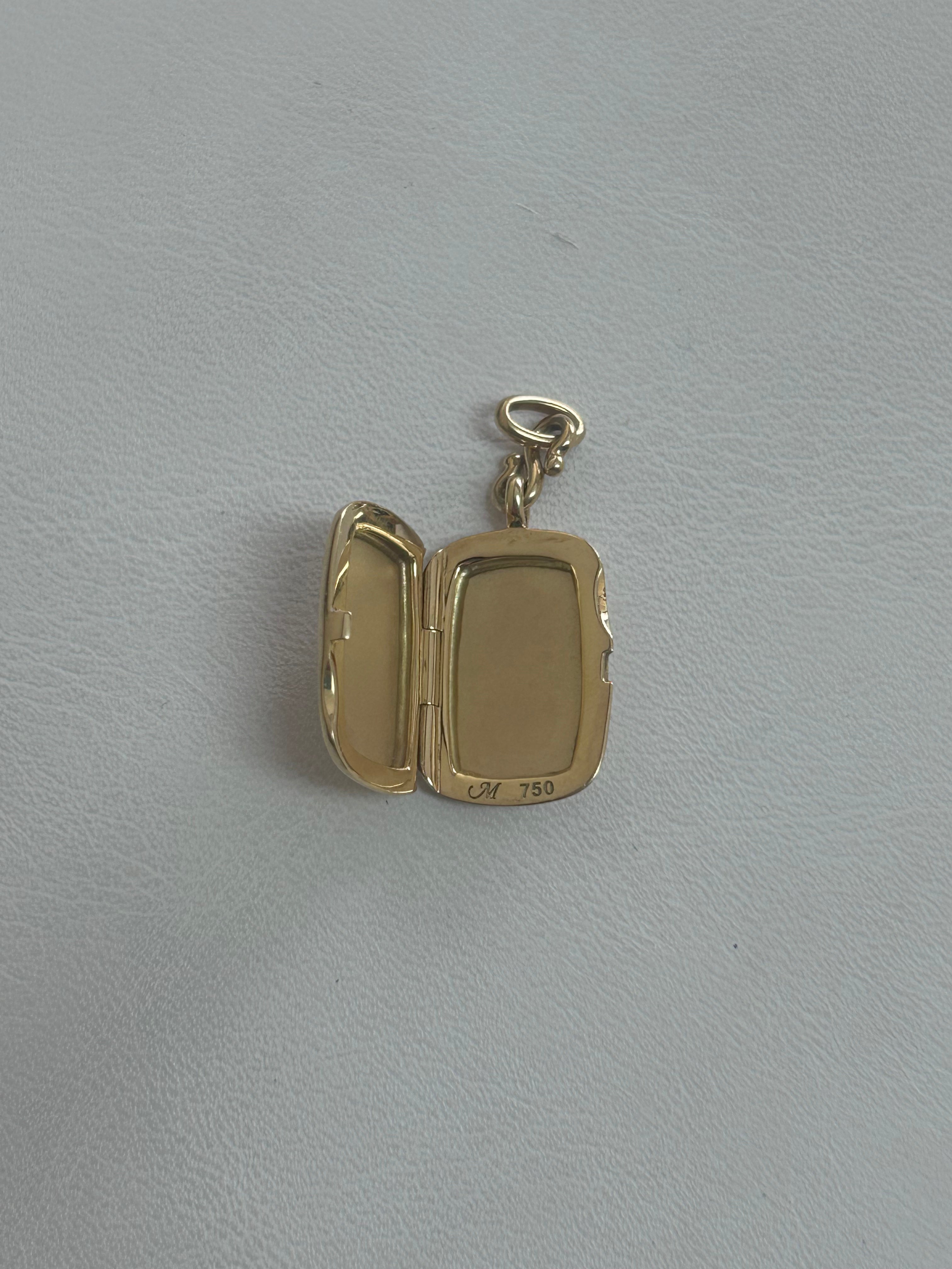 Gold Locket Charm