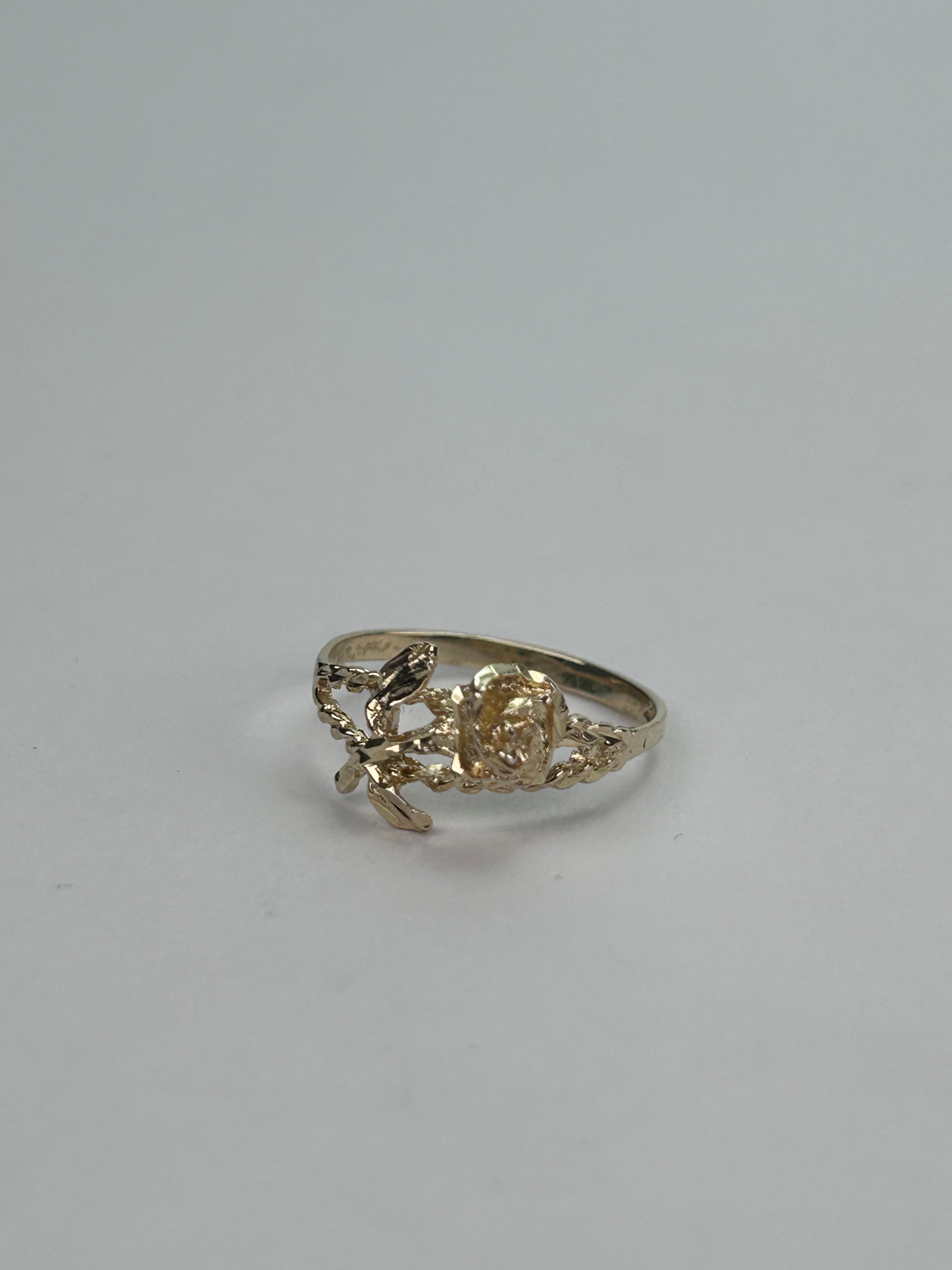 Gold Rose Vintage Ring