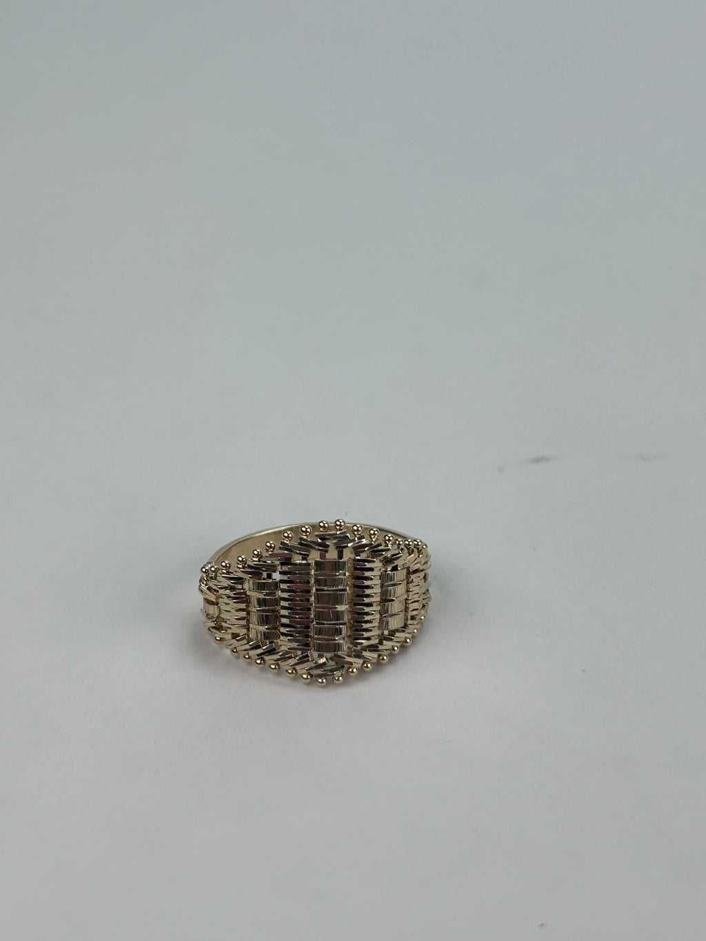 Gold Mesh Moveable Ring