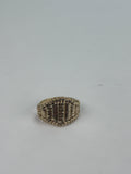 Gold Mesh Moveable Ring