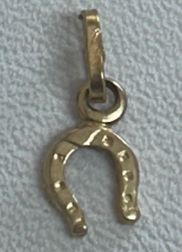 Gold Horseshoe Charm