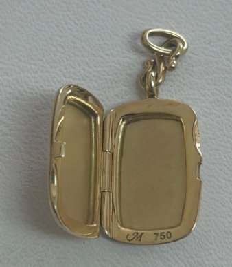 Gold Locket Charm