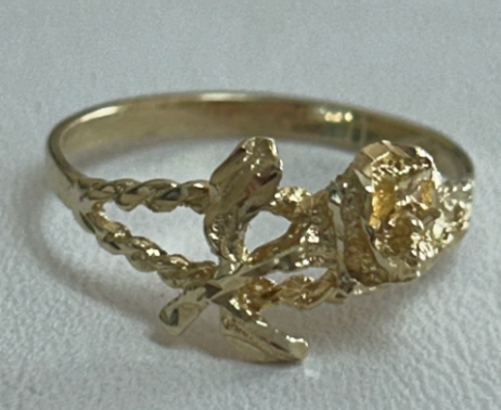 Gold Rose Vintage Ring