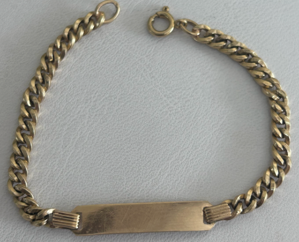 Baby ID Bracelet on Curb Chain