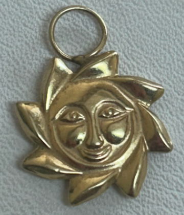 Gold Sun Charm