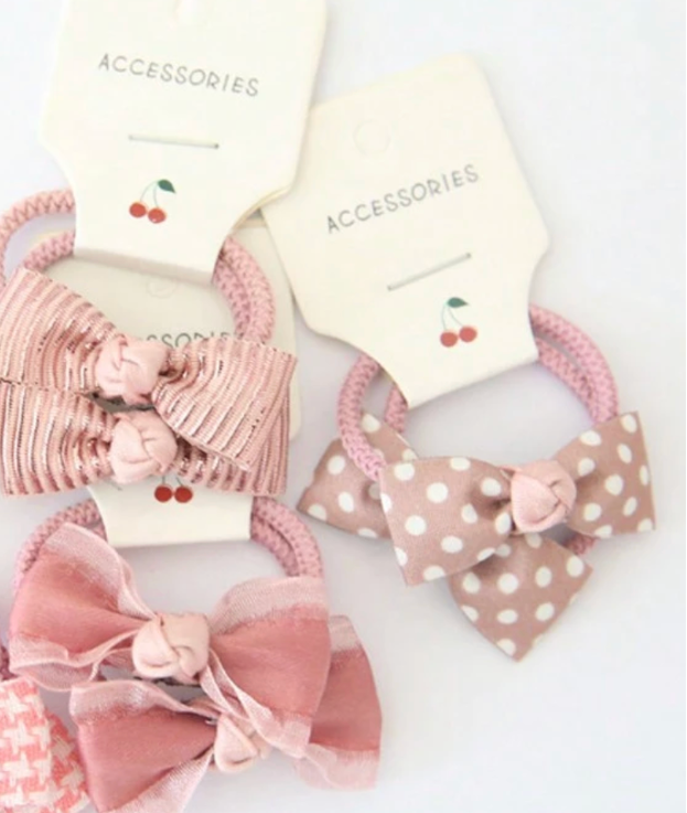 Bow Hair Ties Set