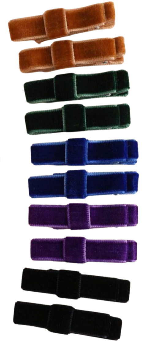 Velvet Barrettes