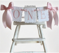 Shabby Chic ONE Birthday Banner