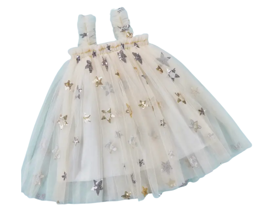 Star-Studded Baby Doll Dress