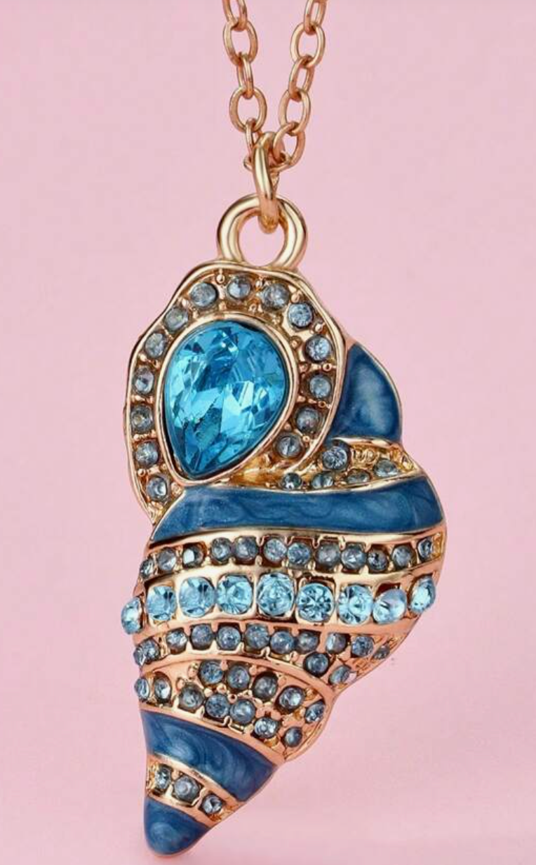 Under the Sea Shell Necklaces with Gems