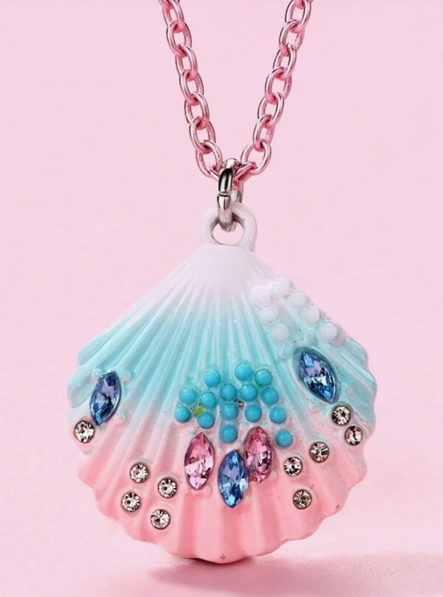Under the Sea Shell Necklaces with Gems