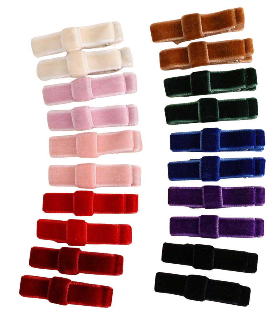 Velvet Barrettes
